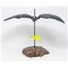 Image 1 : ARTIST PAINTED BAT STATUE REPAIRED WING