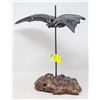 Image 2 : ARTIST PAINTED BAT STATUE REPAIRED WING