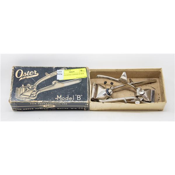 ANTIQUE OSTER CLIPPERS IN BOX