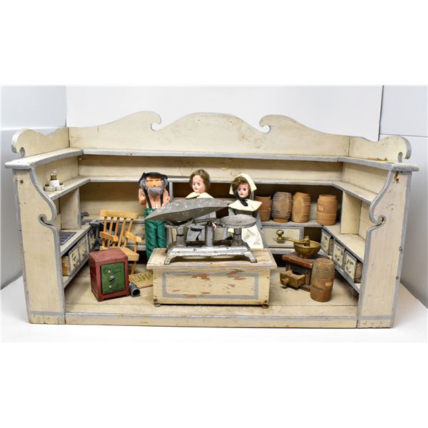 COMPLETE ANTIQUE GENERAL STORE DIORAMA SET