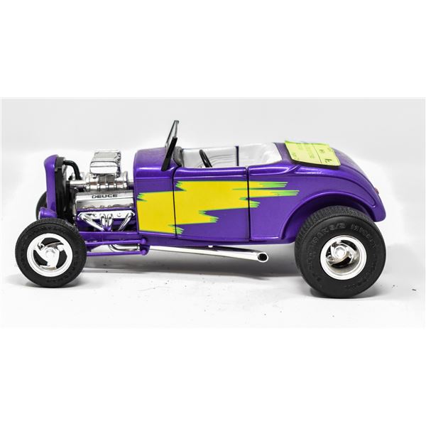 1/18 SCALE DIECAST 1932 FORD PURPLE HOT ROD