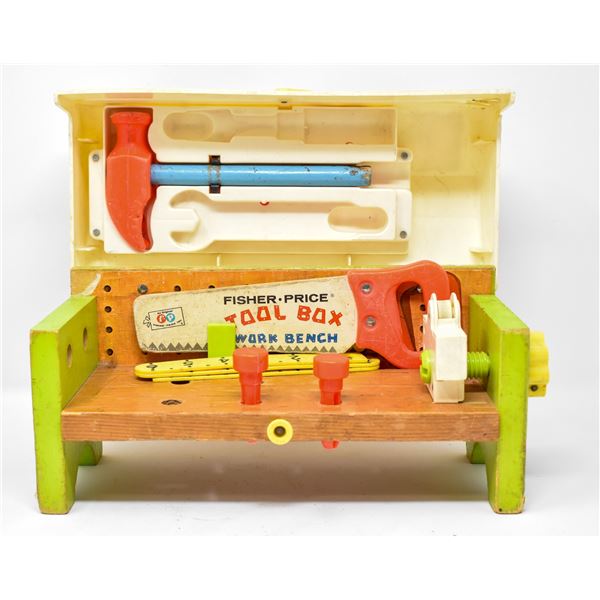 FISHER PRICE TOOL BOX WITH TOOLS