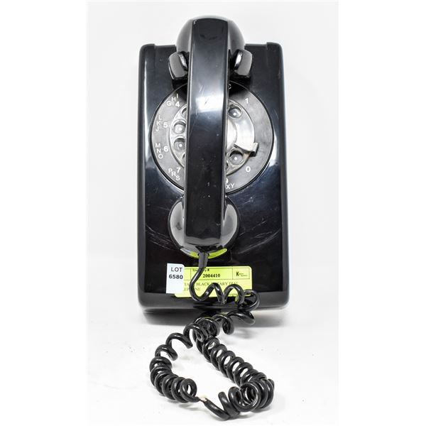 VINTAGE BLACK ROTARY DIAL TELEPHONE