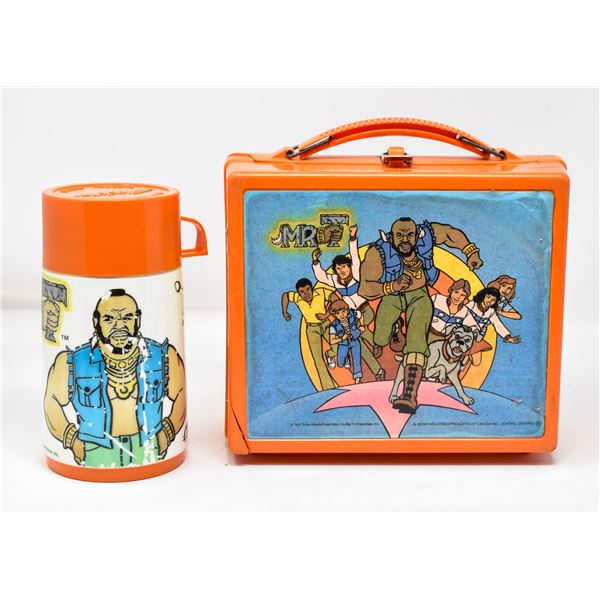 1984 MR T ALLADDIN INDUST. LUNCH BOX AND THERMOS