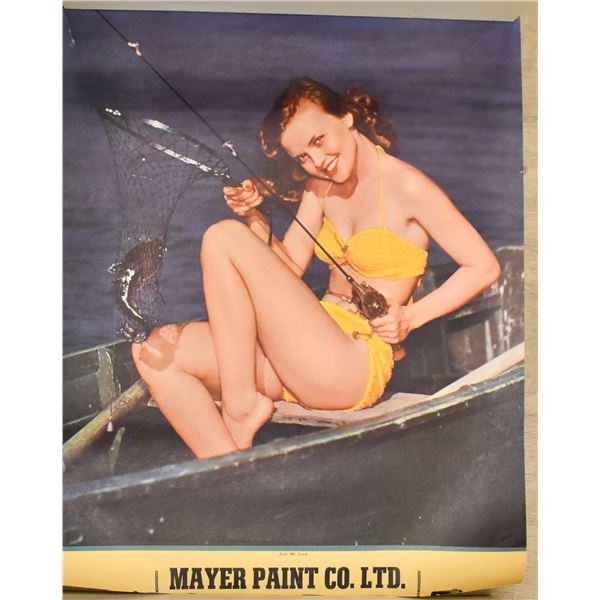 ORIGINAL 50S PIN UP GIRL CALENDAR