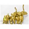 Image 1 : HANGING WALL MOUNT BRASS ELEPHANTS 18X12