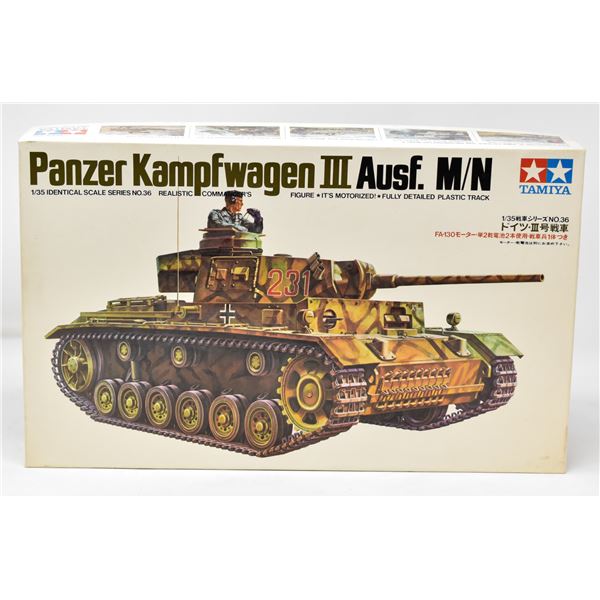 TAMIYA 1/35 SCALE NO 36 KAMPFWAGEN III AUSF. M/N.