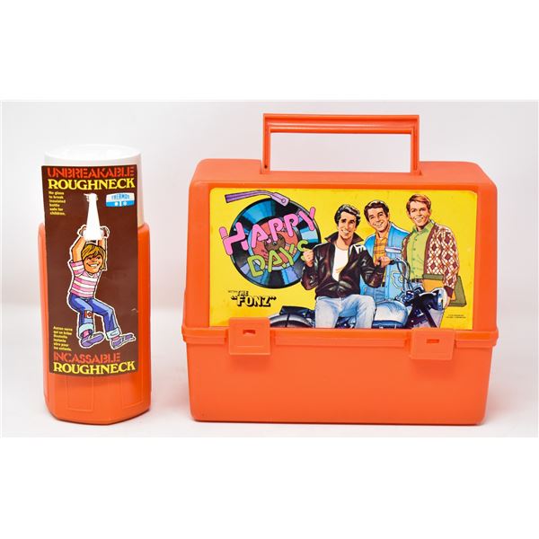 VTG HAPPY DAYS WITH THE FONZ LUNCHBOX W THERMOS