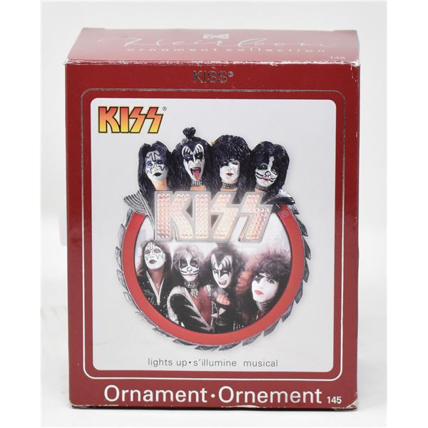 NIB KISS LIGHT UP MUSICAL ORNAMENT