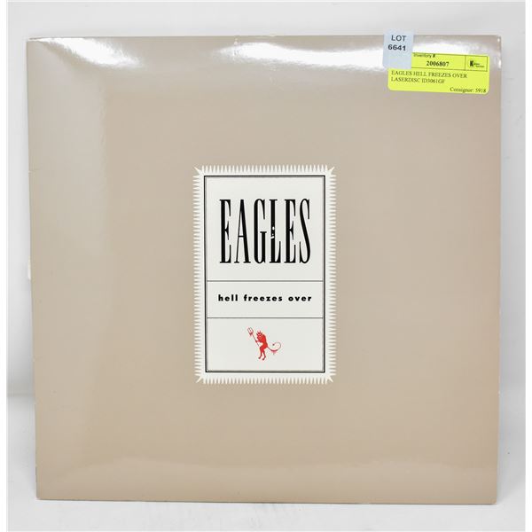 EAGLES HELL FREEZES OVER LASERDISC ID3061GF