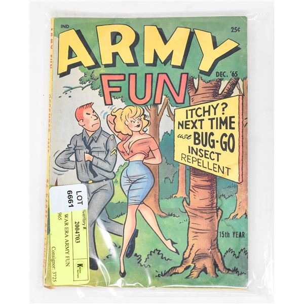 VIETNAM WAR ERA ARMY FUN COMICS 1965