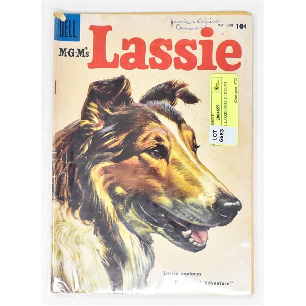 1950S DELL LASSIE COMIC 10 CENT