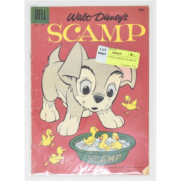 1950S DELL WALT DISNEY SCAMP 10 CENT