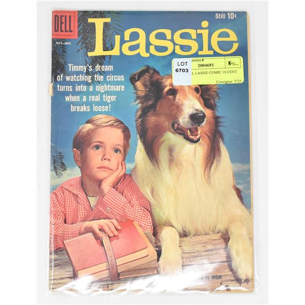 1950S DELL LASSIE COMIC 10 CENT