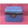 Image 1 : Blue Opaline glass Jewelry Box with original #2008751