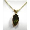 Image 1 : 2.0 Carat Green Tourmaline Pendant 14K YG #2020186