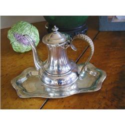 ANTIQUE MINIATURE STERLING COFFEE POT #2020909