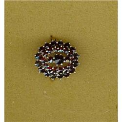 Garnet Ring c1935 Czechoslovakian #2021256
