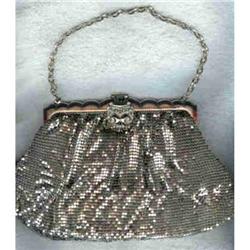 Whiting & Davis Silver Mesh Purse #2021259