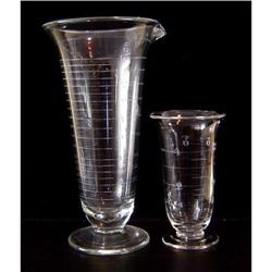 Pair of Antique Glass Beakers #2021535