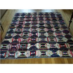 Log Cabin Quilt-Tied-Heavy #2036253