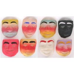 6 old vintage HALLOWEEN GAUZE FACE masks #2036268