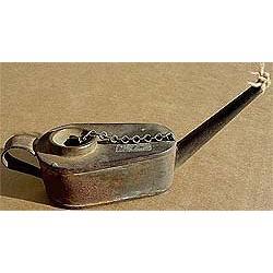 Antique 1900 SHEET METAL MINER'S BETTY LAMP #2036271