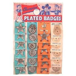 old vintage TOY BADGE store display japan #2036273