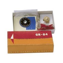 old vintage 1950s UNION GERMANIUM Crystal Radio#2036278