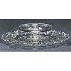 Cut Glass Chip and Dip Bowl ~ Hobstar Nailhead #2036307