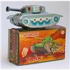 Image 1 : old Tin Friction Sparkling Toy Army  Tank  #2036316