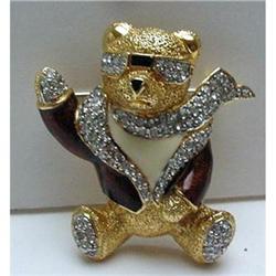 Costume:Butler & Wilson Teddy Bear Pilot Brooch#2036352