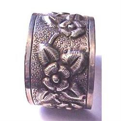Sanborns Mexico sterling floral cuff bracelet #2036373