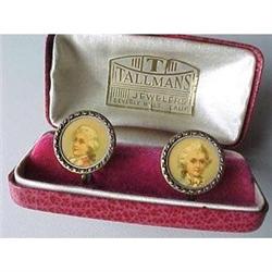 Vintage earrings with portraits of Mozart #2036376