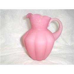 FENTON PINK SATIN PITCHER - RARE #2036426