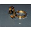 Image 1 : large 14k solid gold diamond cut hoop earrings #2036623