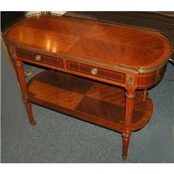 French Inlaid Serving Table #2047007