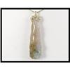 A Classic 18K Yellow Gold Jade Pendant #2047376