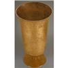Image 1 : Floral Etched Gold Washed At Deco Glass Vase #2057689