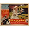 Image 1 : A Girl in Every Port original 1952 vintage lobby card