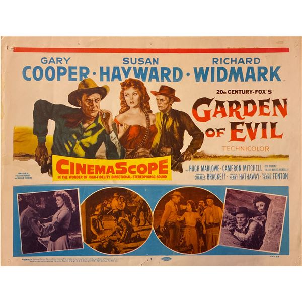 Garden of Evil 1954 Original Vintage Lobby Card