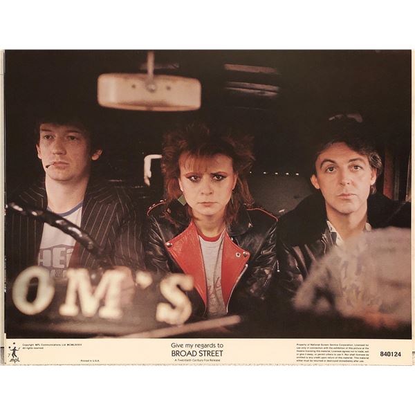 Give My Regards to Broad Street original 1984 vintage lobby card