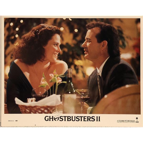Ghostbusters II original 1989 vintage lobby card