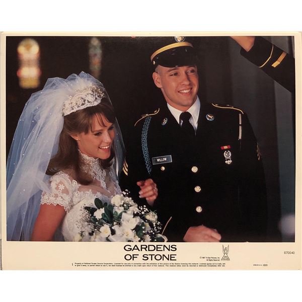Gardens of Stone original 1987 vintage lobby card