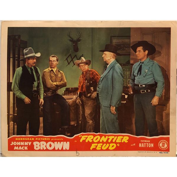 Frontier Feud 1945 Original Vintage Lobby Card