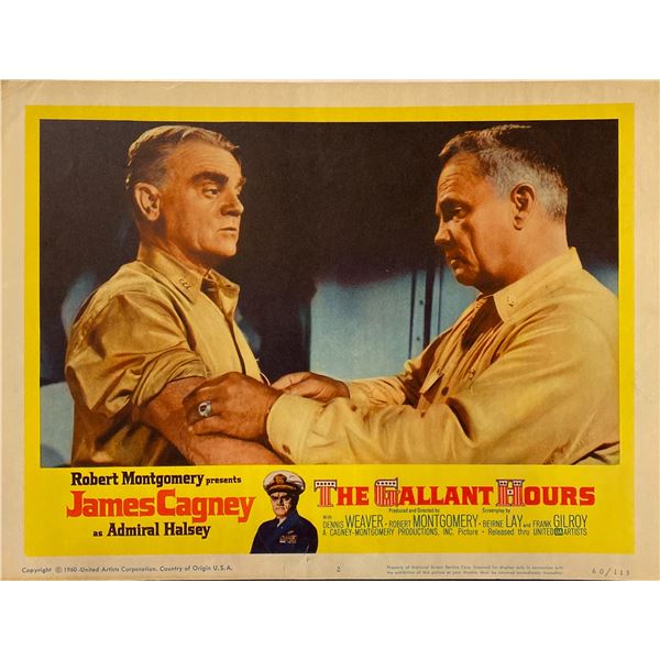The Gallant Hours 1960 Original Vintage Lobby Card