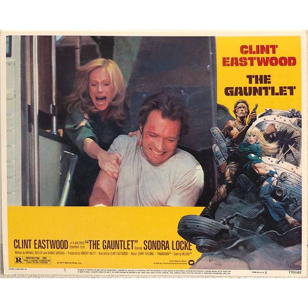 The Gauntlet original 1977 vintage lobby card