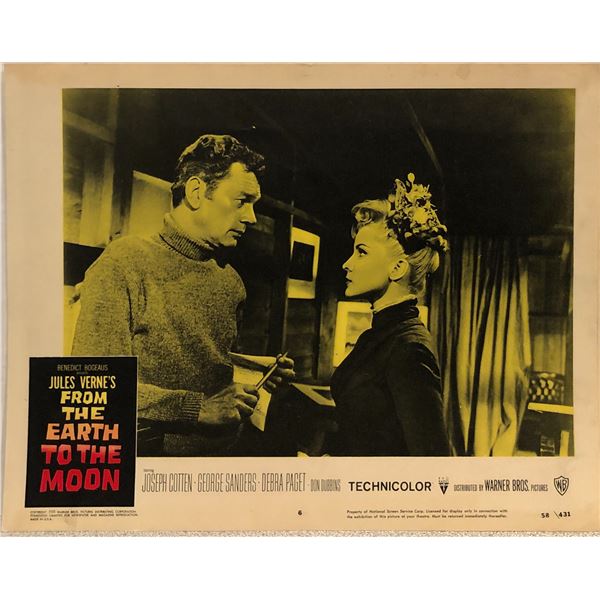 From The Earth To The Moon 1958 Original Vintage Lobby Card