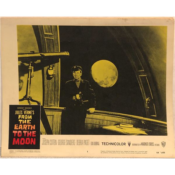 From The Earth To The Moon 1958 Original Vintage Lobby Card