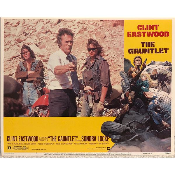 The Gauntlet original 1977 vintage lobby card